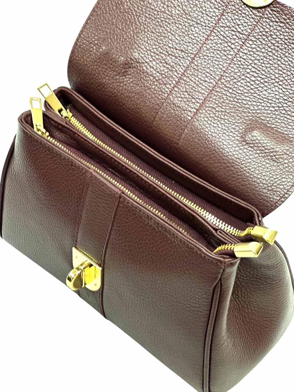 Bowling leather bag - Made In Italy
