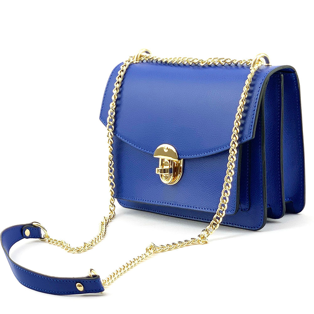 Lucrezia Cross-body leather bag - Made In Italy