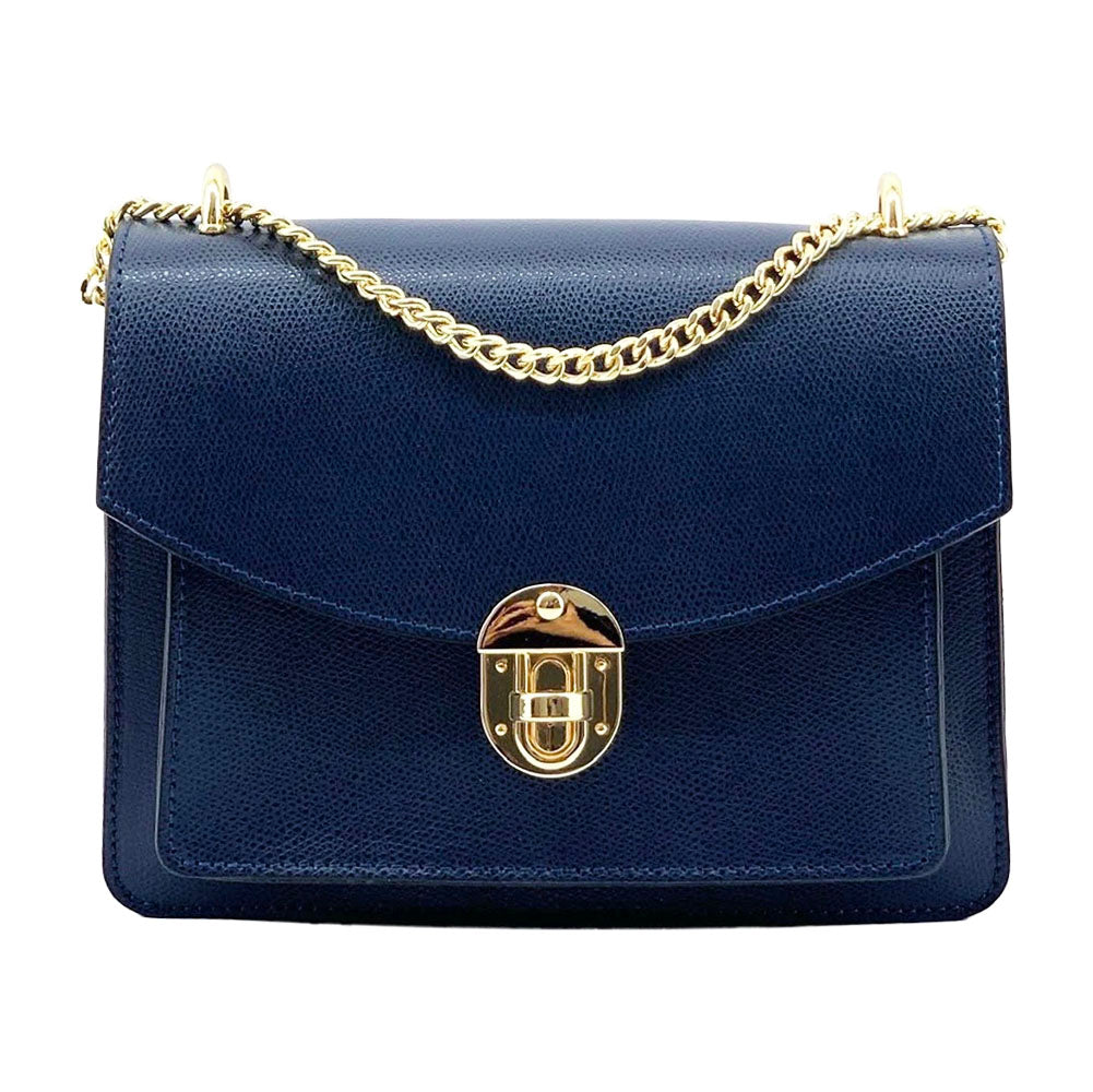 Lucrezia Cross-body leather bag - Made In Italy