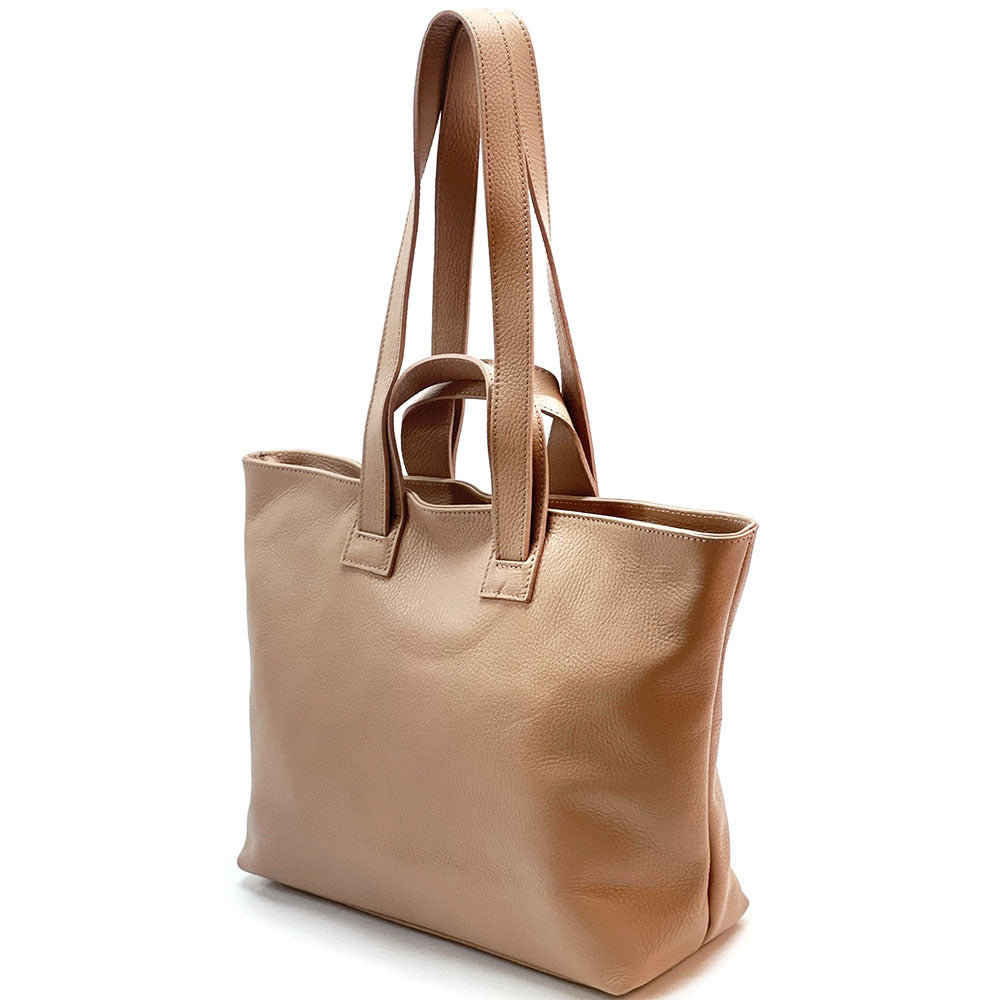 Milena Leather Tote Bag - made in Italy