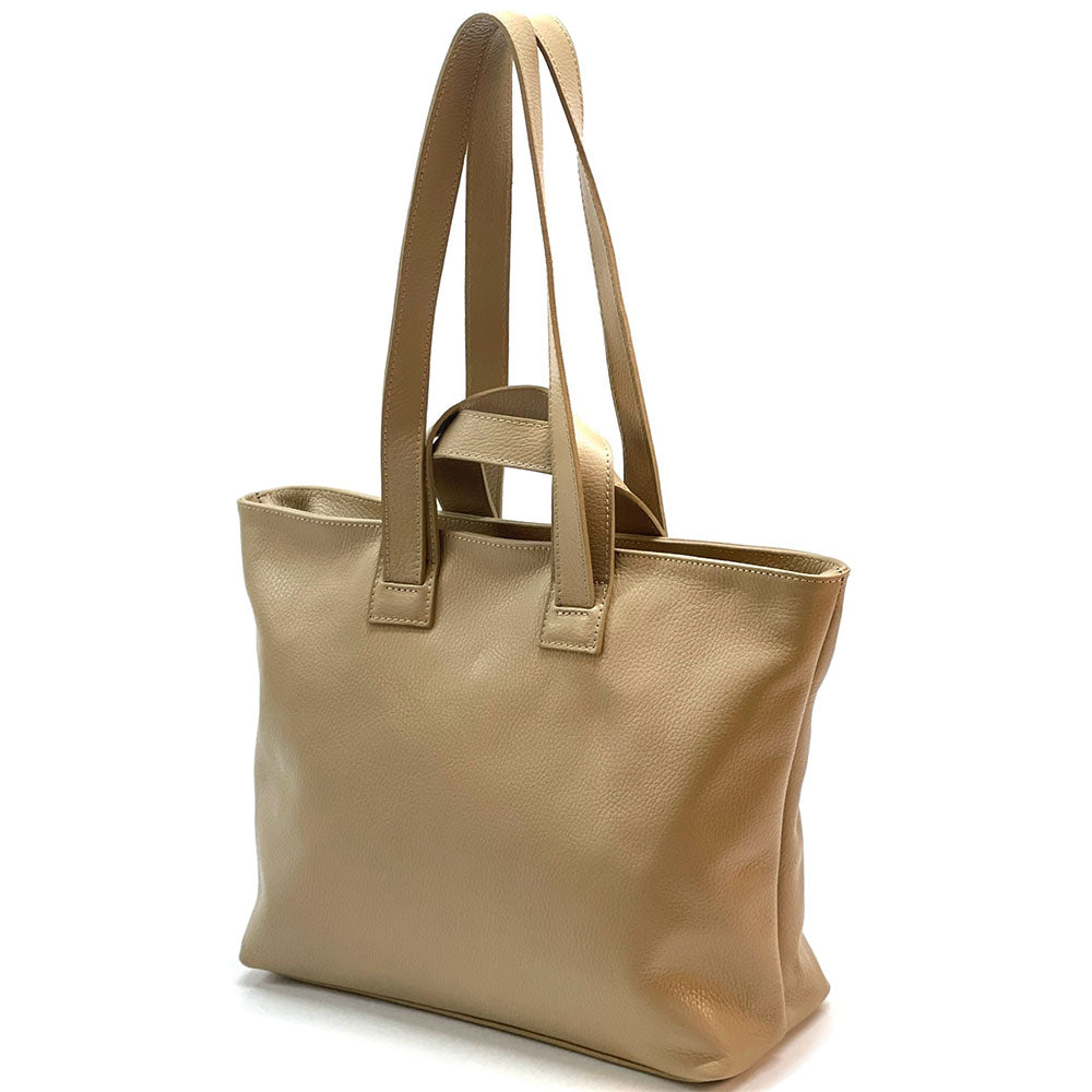 Milena Leather Tote Bag - made in Italy
