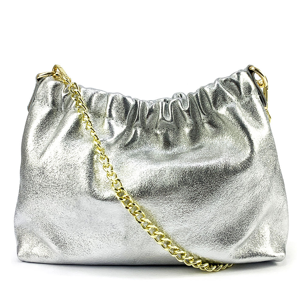Alexa Leather Clutch - Made In Italy