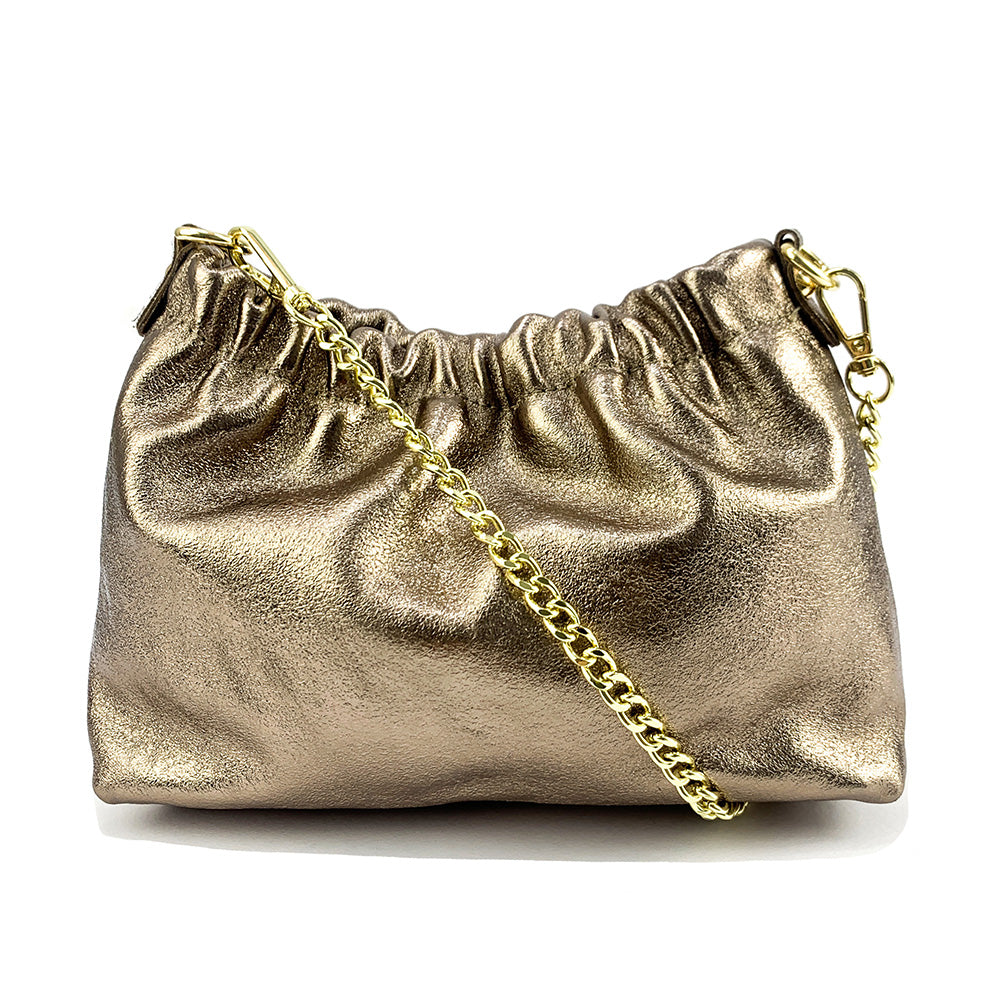 Alexa Leather Clutch - Made In Italy