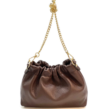 Alexa Leather Clutch - Made In Italy