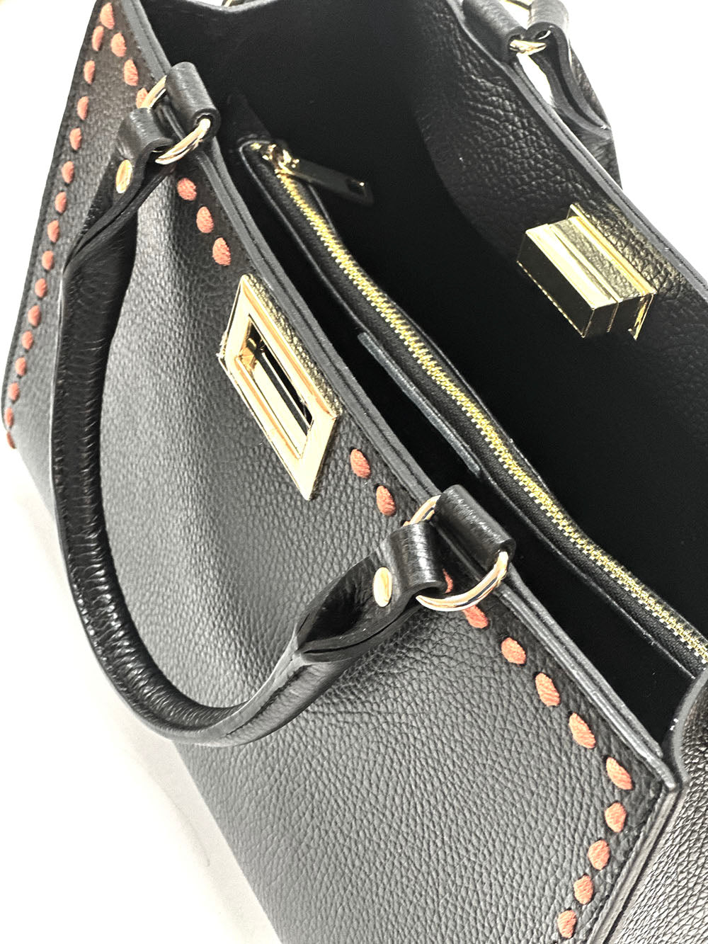 Clizia Leather Handbag - Made In Italy