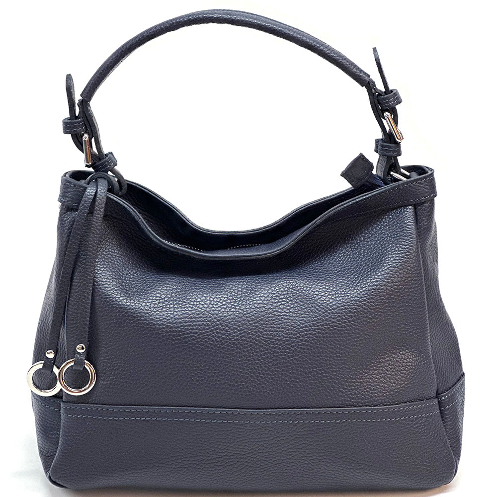 Elena Hobo Italian Leather Shoulder Bag - Made In Italy
