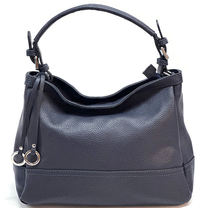 Elena Hobo Italian Leather Shoulder Bag - Made In Italy