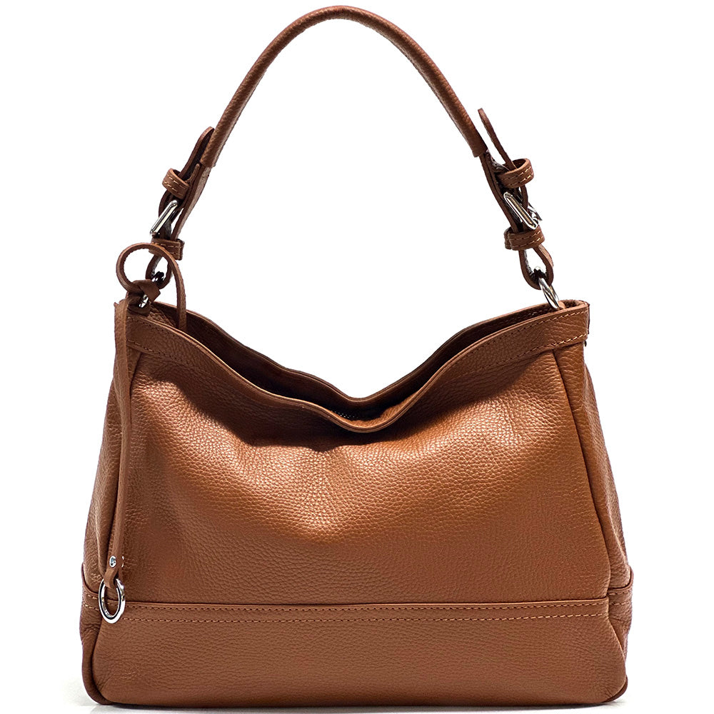 Elena Hobo Italian Leather Shoulder Bag - Made In Italy