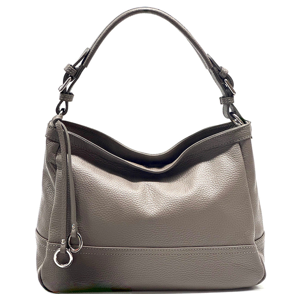 Elena Hobo Italian Leather Shoulder Bag - Made In Italy