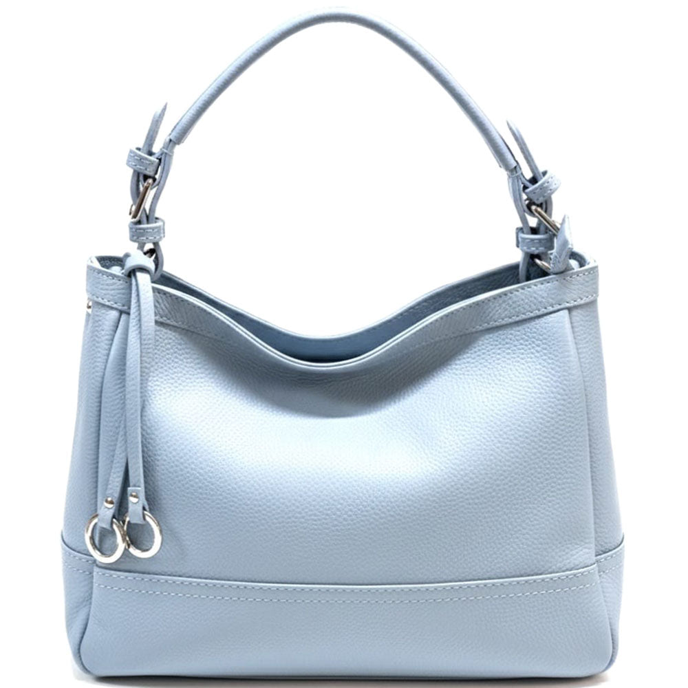Elena Hobo Italian Leather Shoulder Bag - Made In Italy