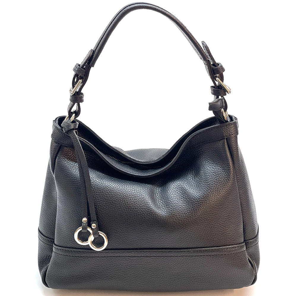 Elena Hobo Italian Leather Shoulder Bag - Made In Italy