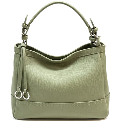 Elena Hobo Italian Leather Shoulder Bag - Made In Italy