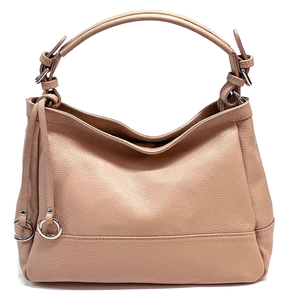 Elena Hobo Italian Leather Shoulder Bag - Made In Italy