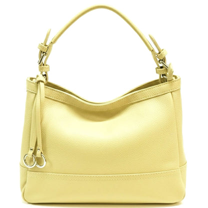 Elena Hobo Italian Leather Shoulder Bag - Made In Italy