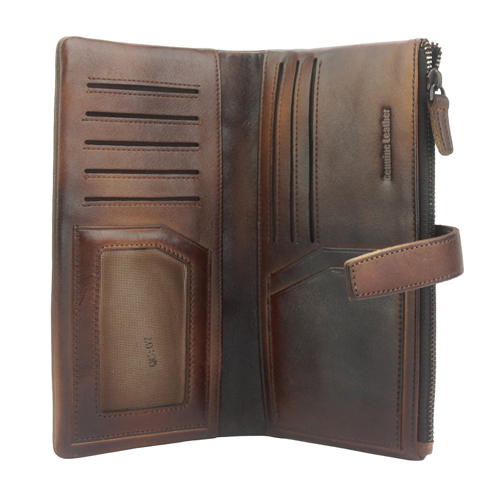 Agostino Vintage Cow Leather Wallet - Made In Italy