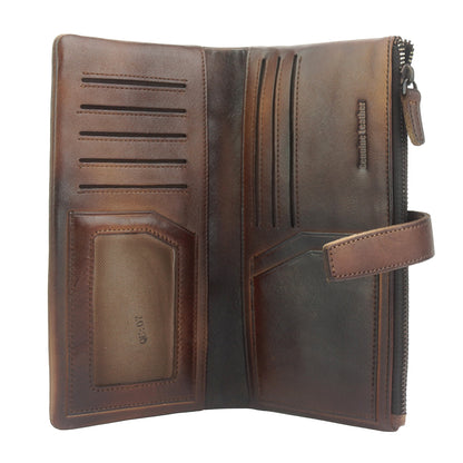 Agostino Vintage Cow Leather Wallet - Made In Italy