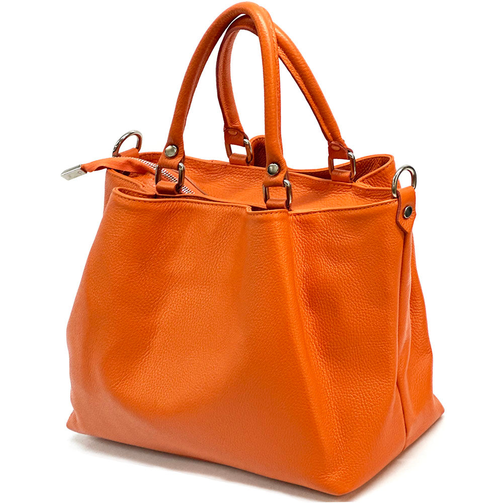 Donata Leather Hobo Bag - Made In Italy