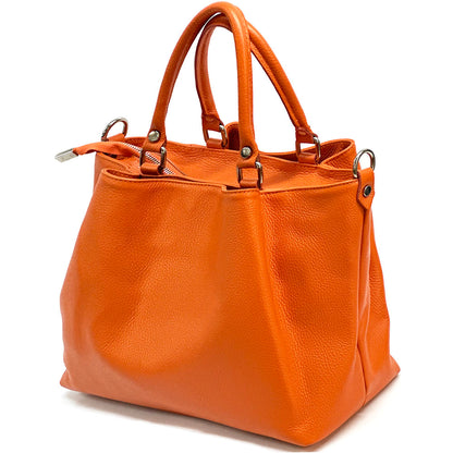 Donata Leather Hobo Bag - Made In Italy