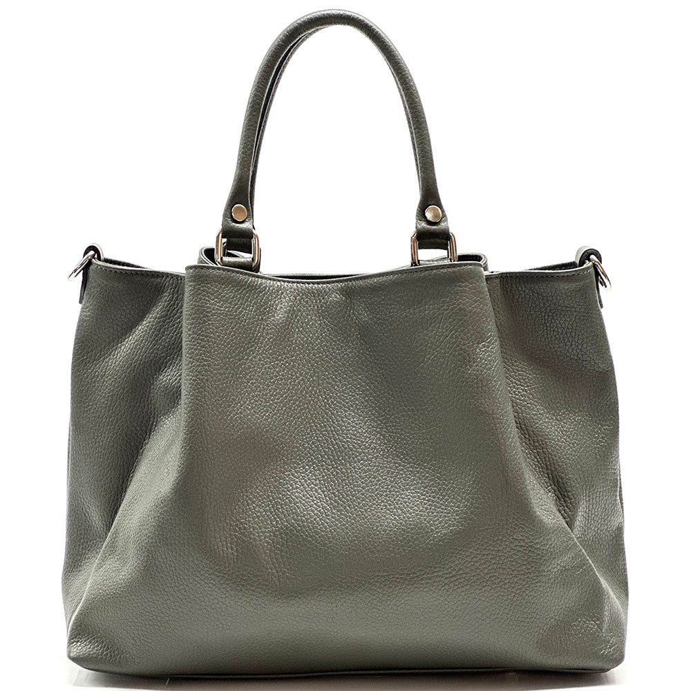Donata Leather Hobo Bag - Made In Italy