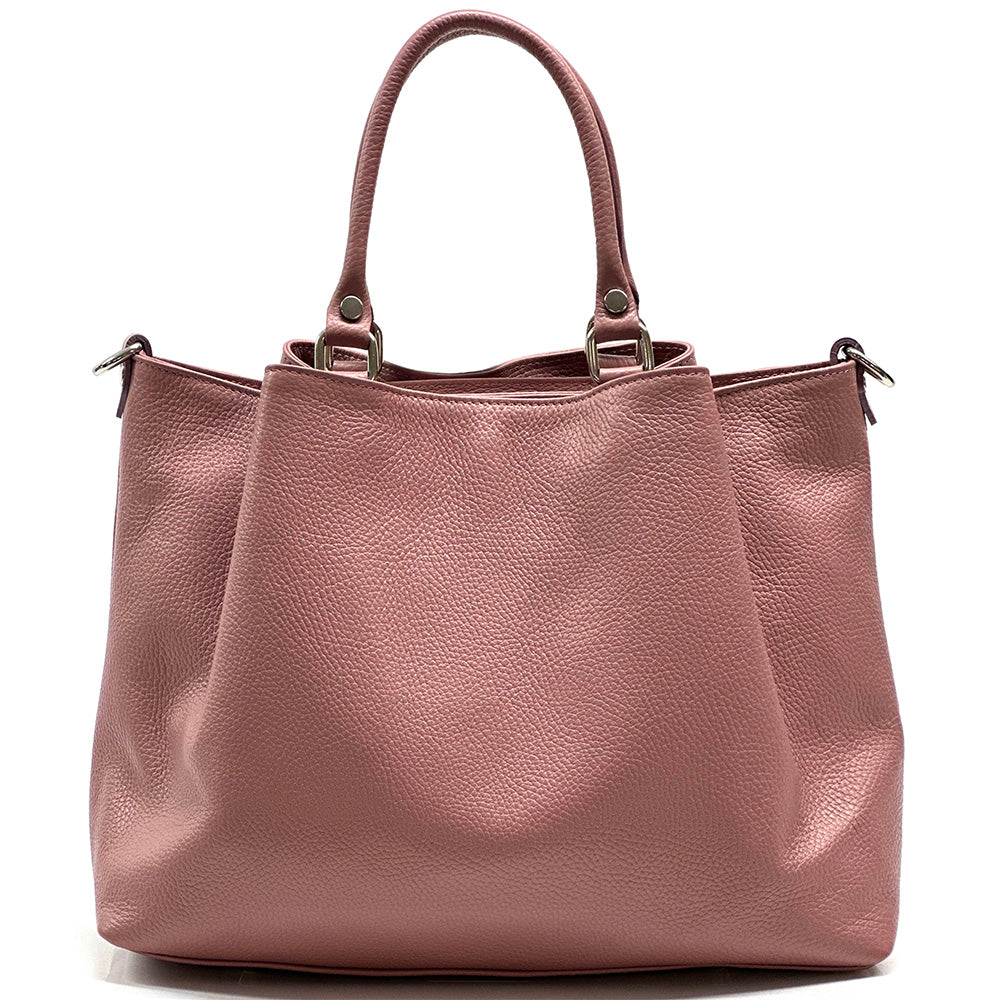Donata Leather Hobo Bag - Made In Italy