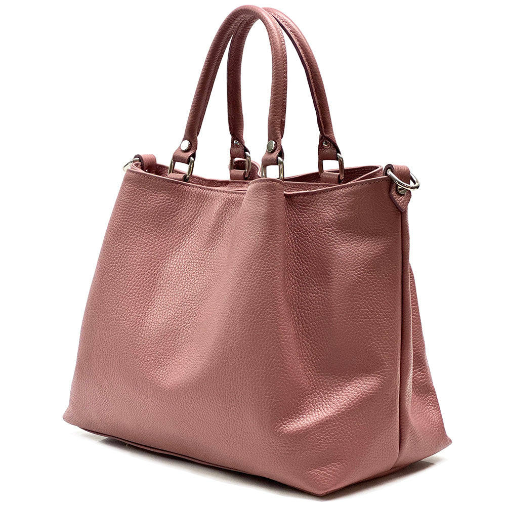 Donata Leather Hobo Bag - Made In Italy