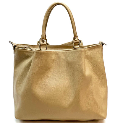 Donata Leather Hobo Bag - Made In Italy