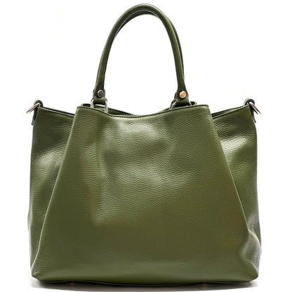 Donata Leather Hobo Bag - Made In Italy