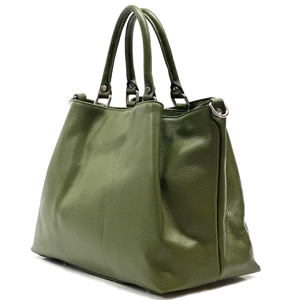 Donata Leather Hobo Bag - Made In Italy