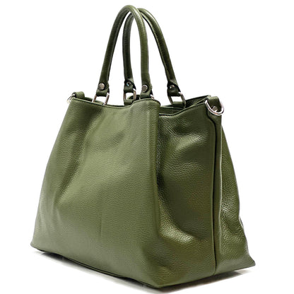 Donata Leather Hobo Bag - Made In Italy