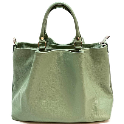 Donata Leather Hobo Bag - Made In Italy