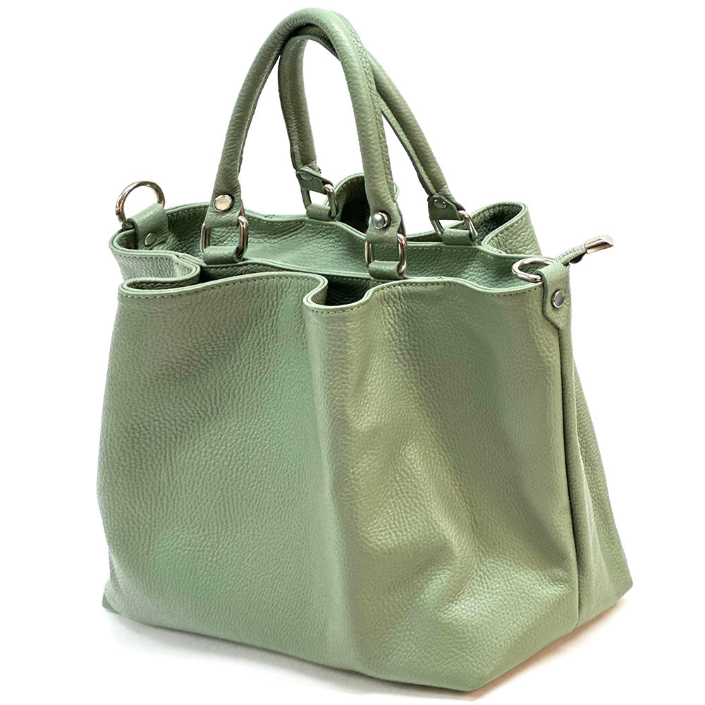 Donata Leather Hobo Bag - Made In Italy
