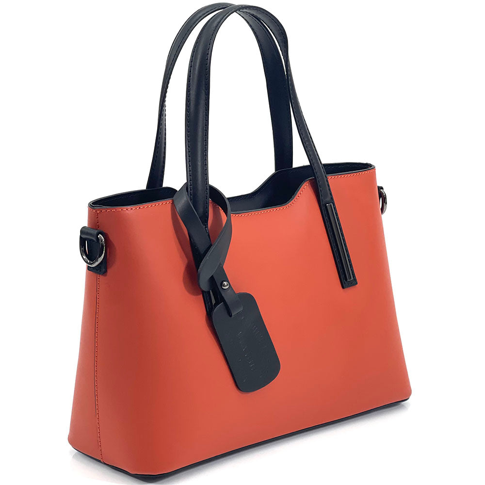 Emily leather Handbag - Made In Italy