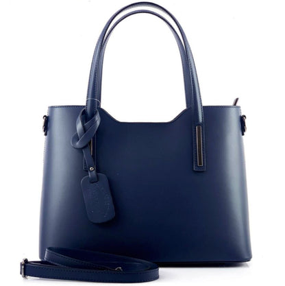 Emily leather Handbag - Made In Italy