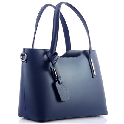 Emily leather Handbag - Made In Italy