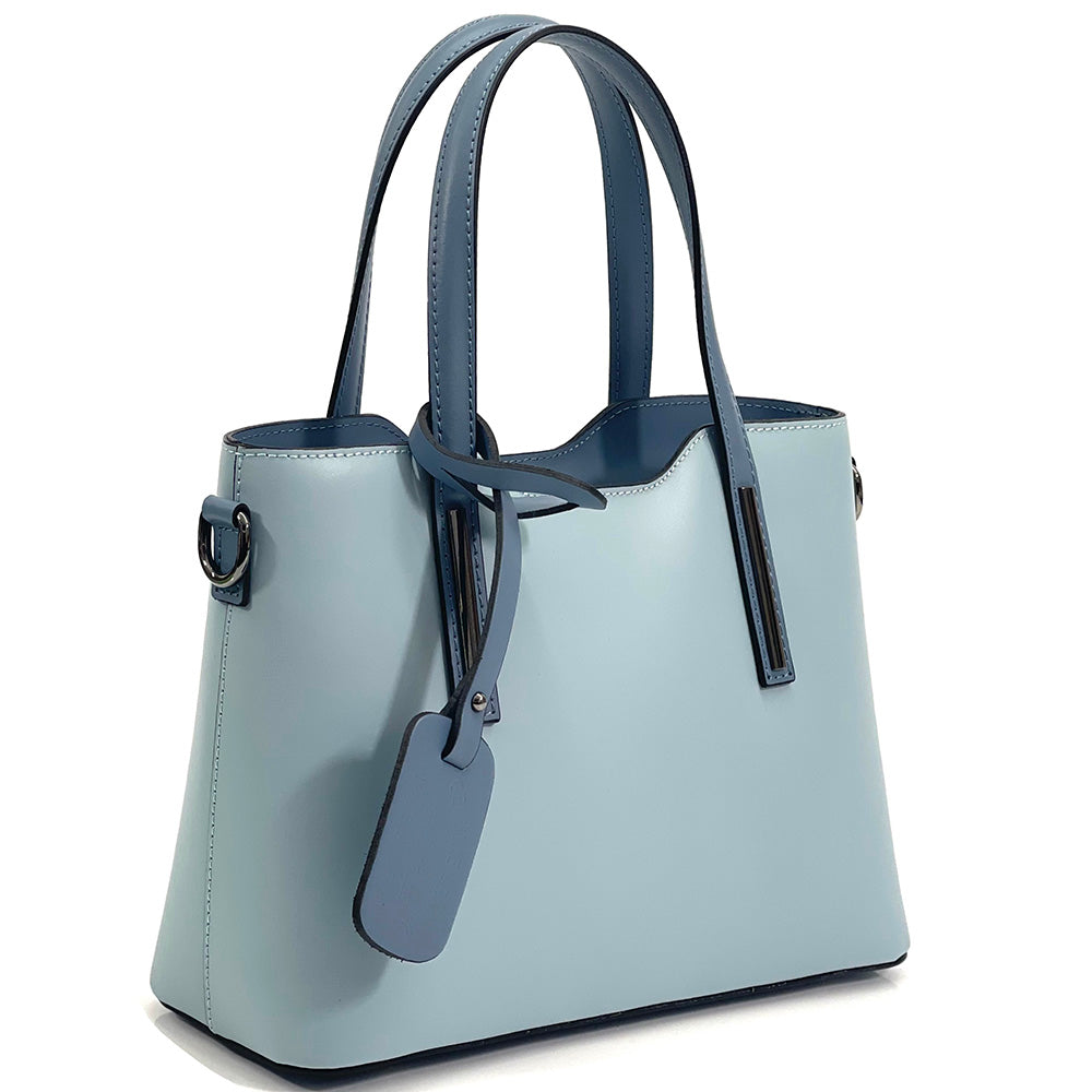 Emily leather Handbag - Made In Italy