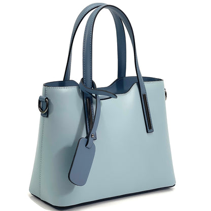Emily leather Handbag - Made In Italy