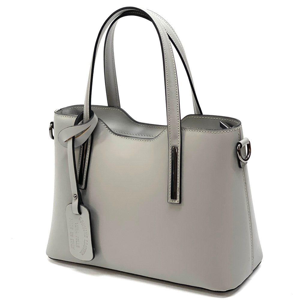 Emily leather Handbag - Made In Italy