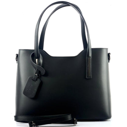 Emily leather Handbag - Made In Italy