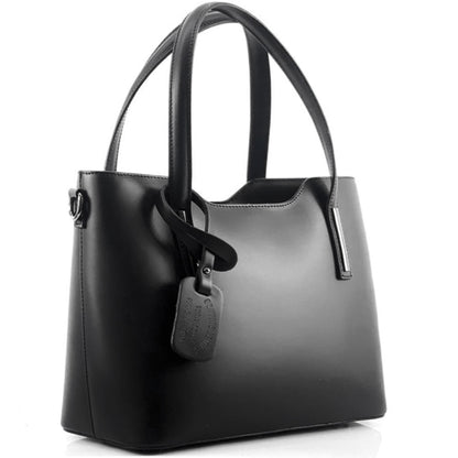 Emily leather Handbag - Made In Italy