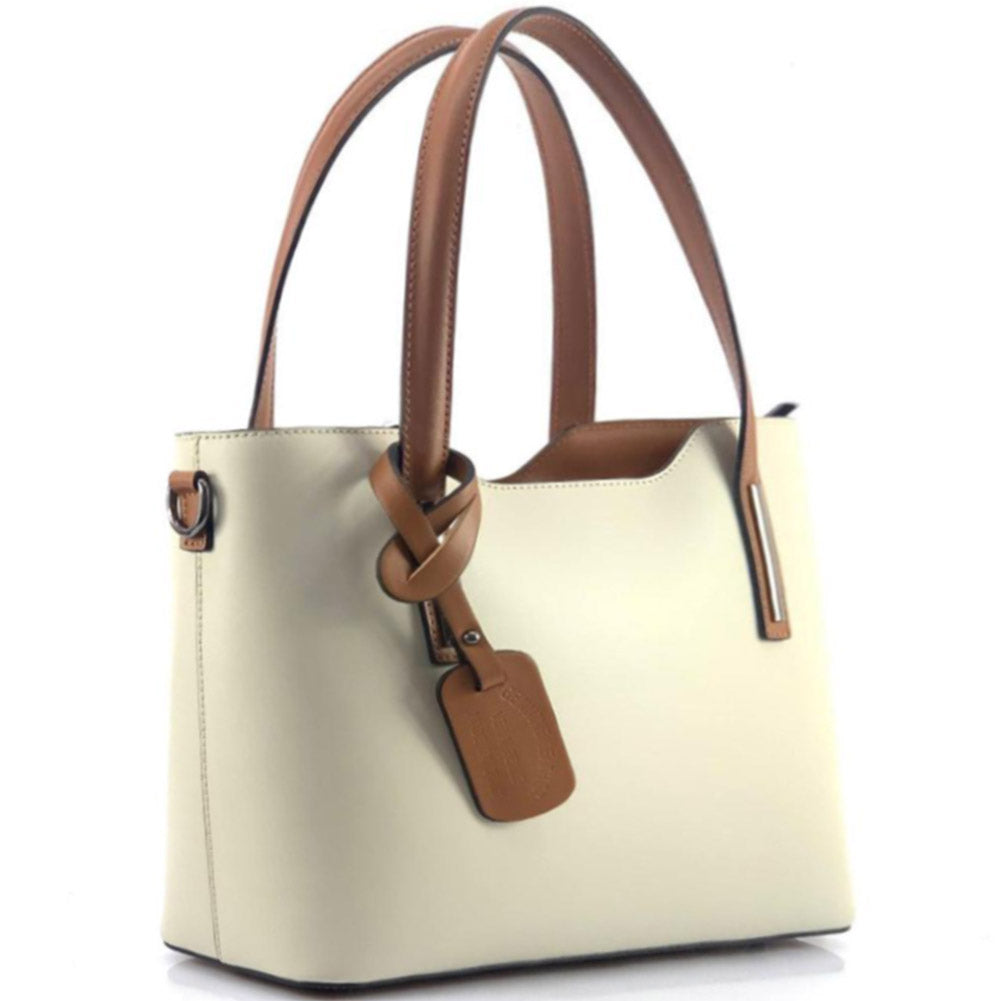Emily leather Handbag - Made In Italy