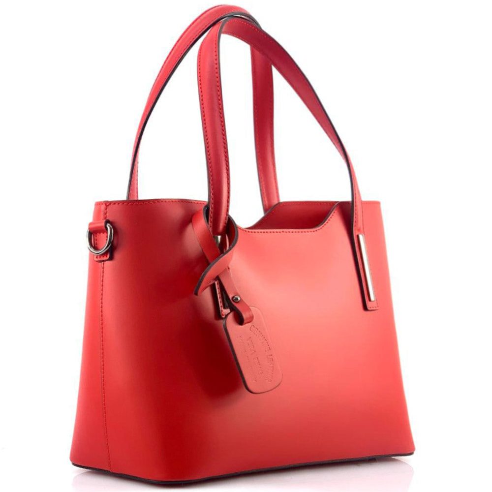 Emily leather Handbag - Made In Italy
