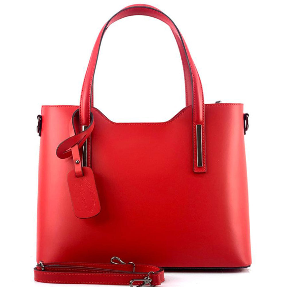 Emily leather Handbag - Made In Italy