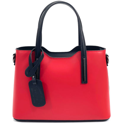 Emily leather Handbag - Made In Italy