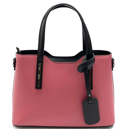 Emily leather Handbag - Made In Italy