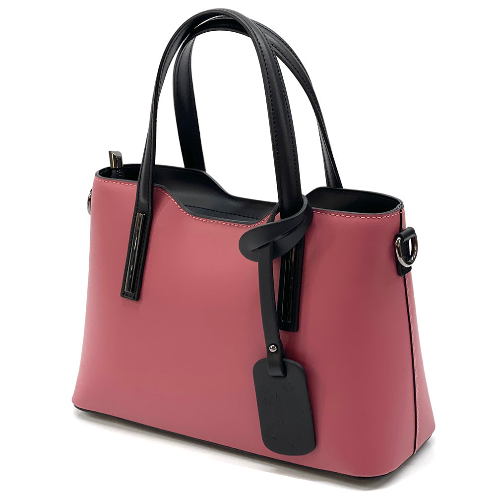 Emily leather Handbag - Made In Italy
