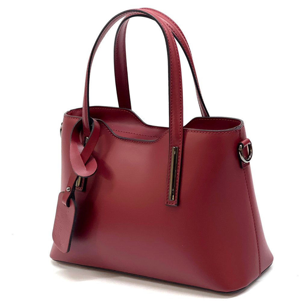 Emily leather Handbag - Made In Italy