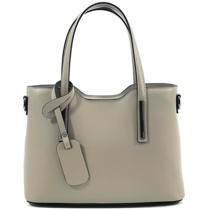 Emily leather Handbag - Made In Italy
