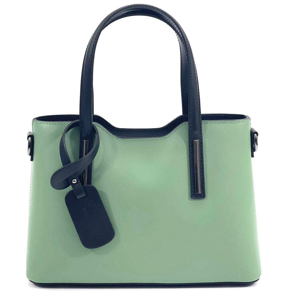 Emily leather Handbag - Made In Italy