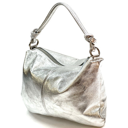 Lunaria Italian Leather Shoulder Bag - Made In Italy