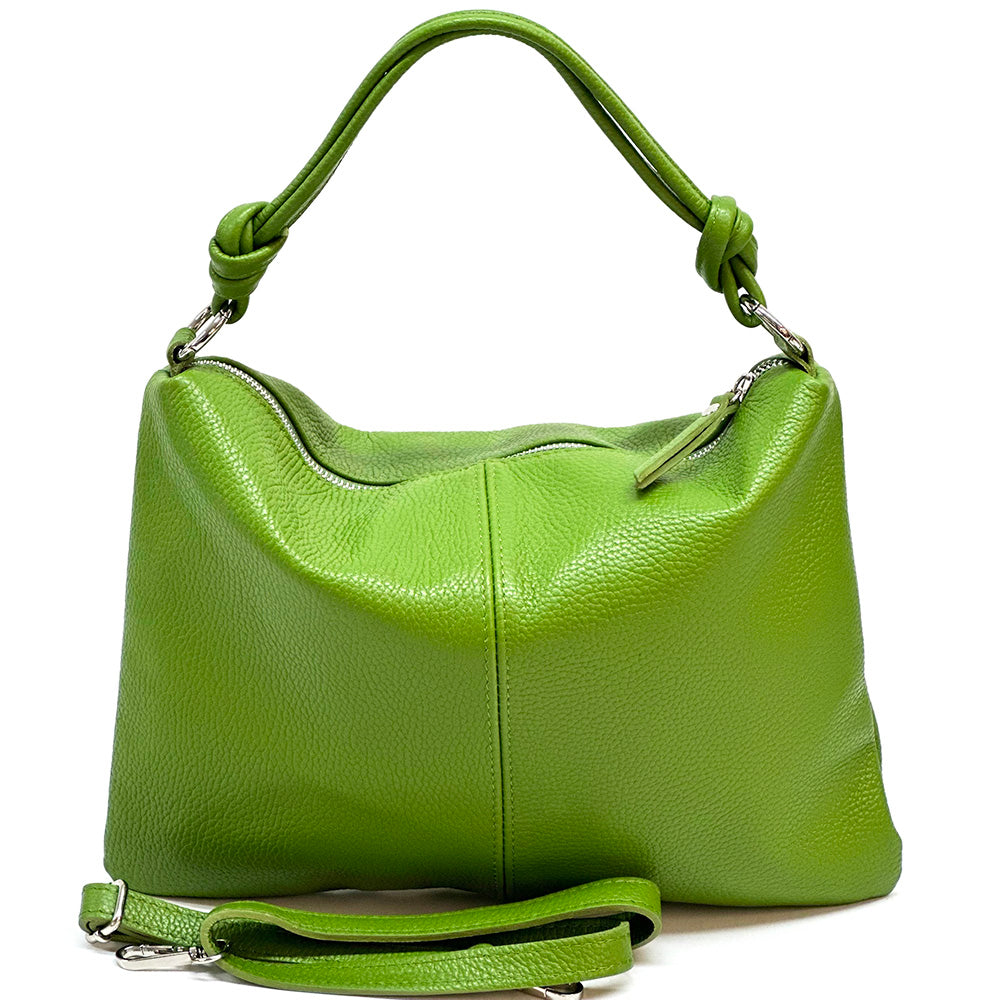 Lunaria Italian Leather Shoulder Bag - Made In Italy